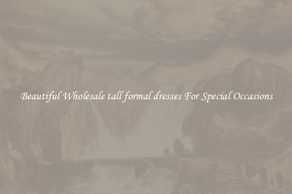 Beautiful Wholesale tall formal dresses For Special Occasions