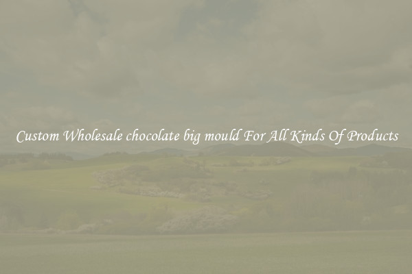 Custom Wholesale chocolate big mould For All Kinds Of Products