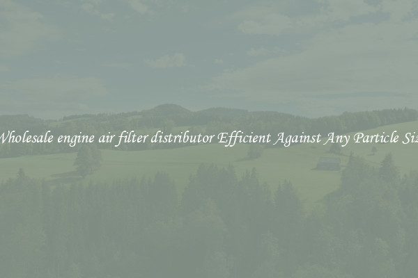 Wholesale engine air filter distributor Efficient Against Any Particle Size