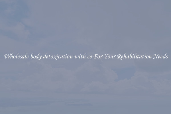 Wholesale body detoxication with ce For Your Rehabilitation Needs