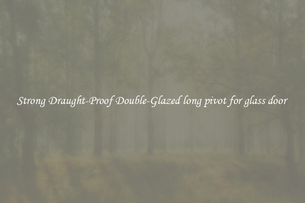 Strong Draught-Proof Double-Glazed long pivot for glass door 