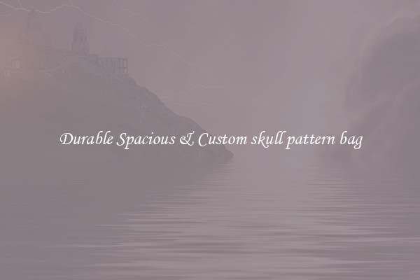 Durable Spacious & Custom skull pattern bag