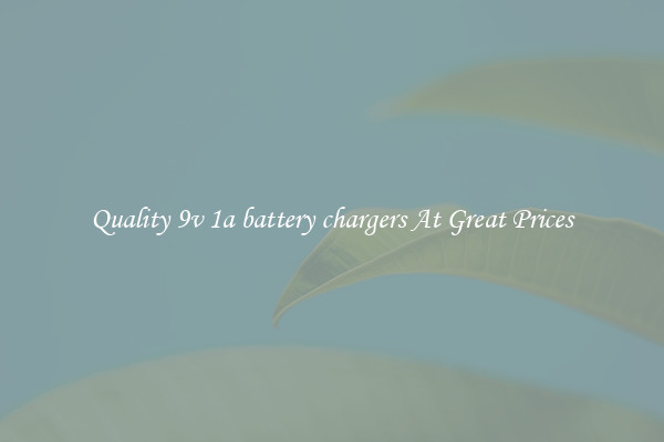 Quality 9v 1a battery chargers At Great Prices