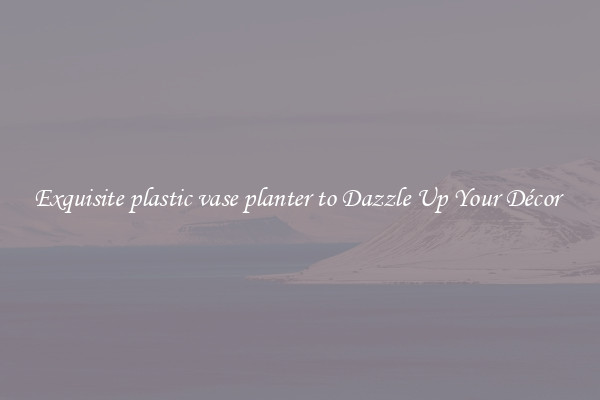 Exquisite plastic vase planter to Dazzle Up Your Décor 