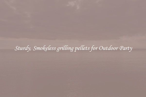 Sturdy, Smokeless grilling pellets for Outdoor Party